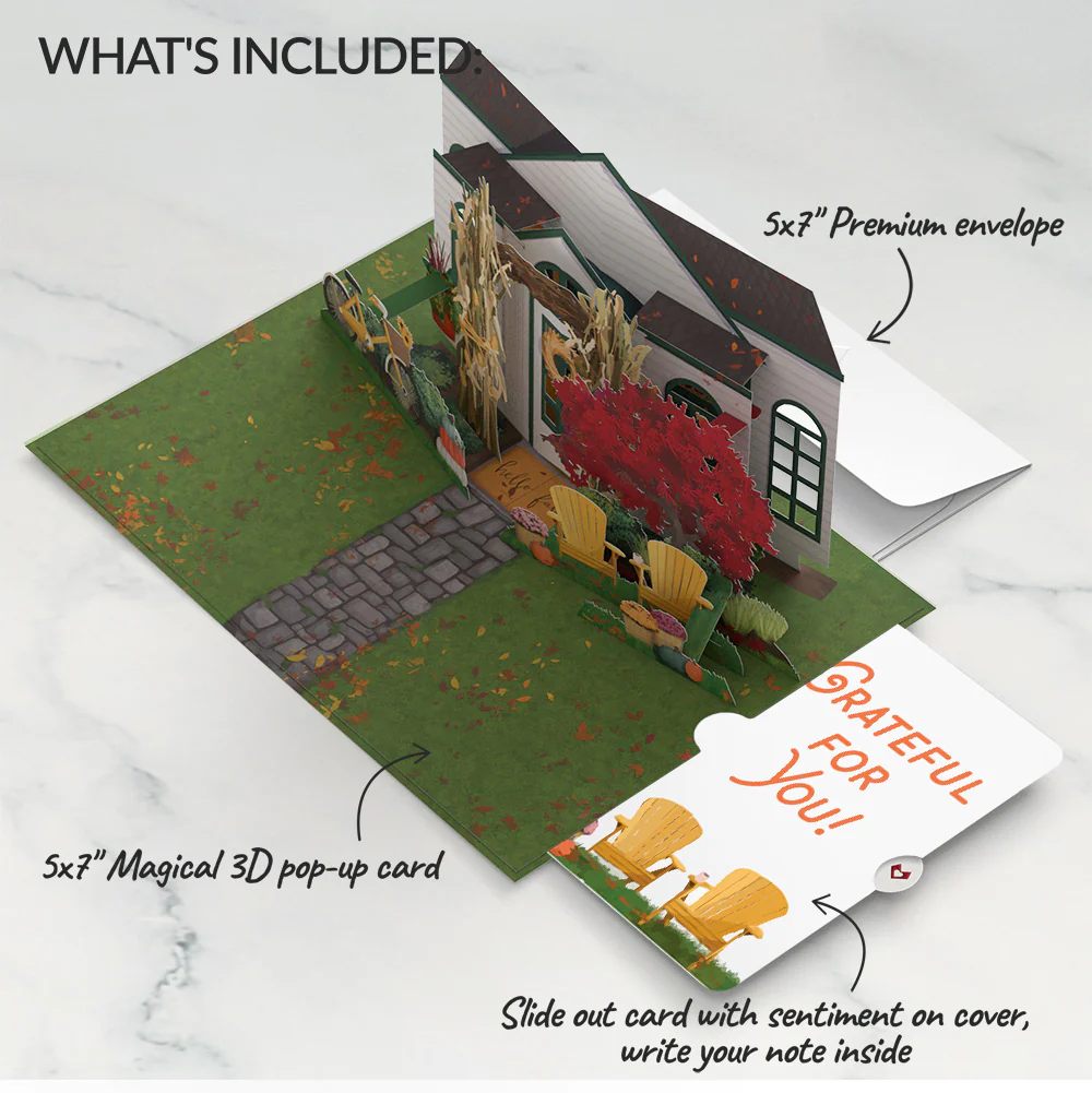 Fall Welcome Appreciation Pop-Up Card and Sentiment Set - Image 2
