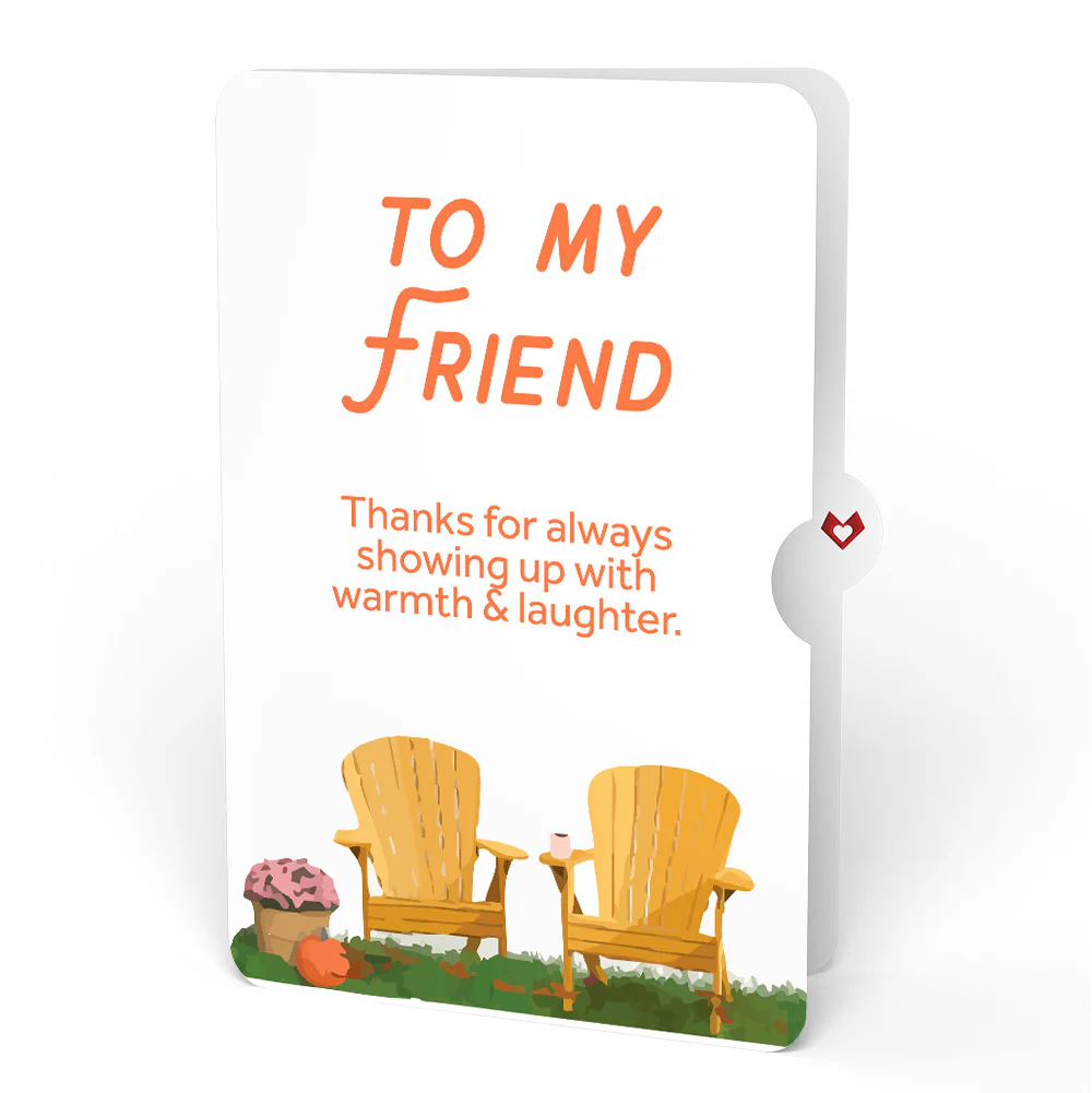 Fall Welcome Thank You Pop-Up Card and Sentiment Set for Friend - Image 4