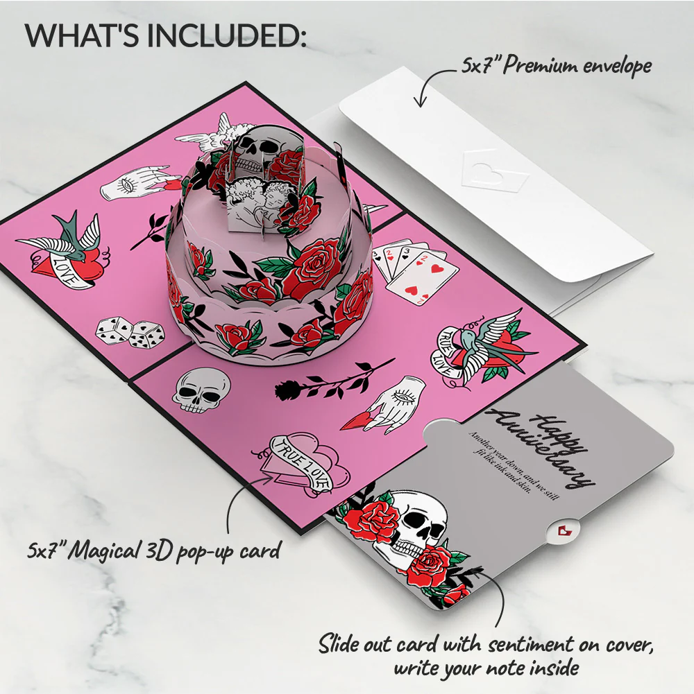 Fatally Yours Anniversary Pop-Up Card and Sentiment Set - Image 2