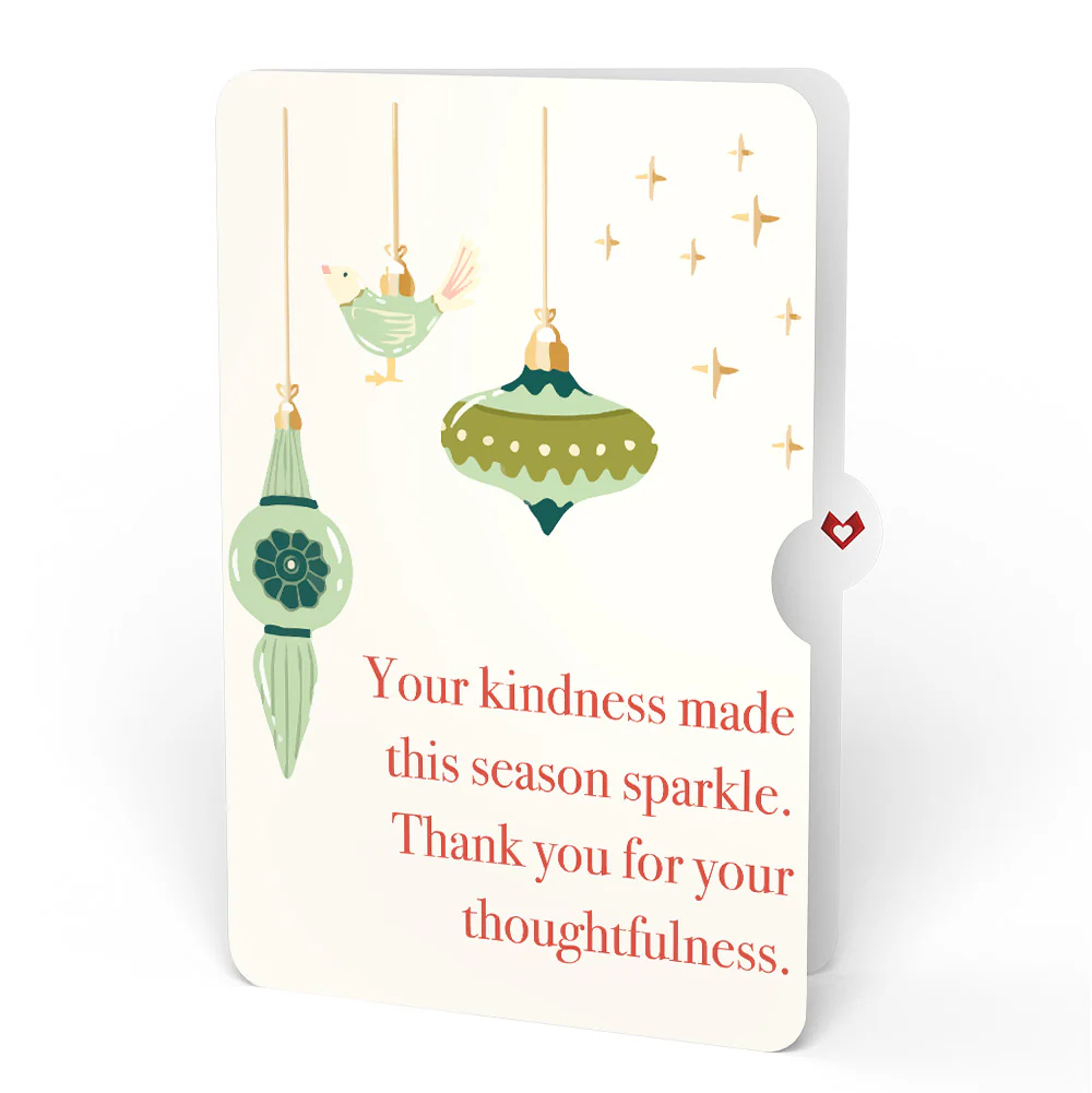 Feliz Naughty Dog Christmas Pop-Up Card and Twinkling Ornaments Sentiment Set - Image 4
