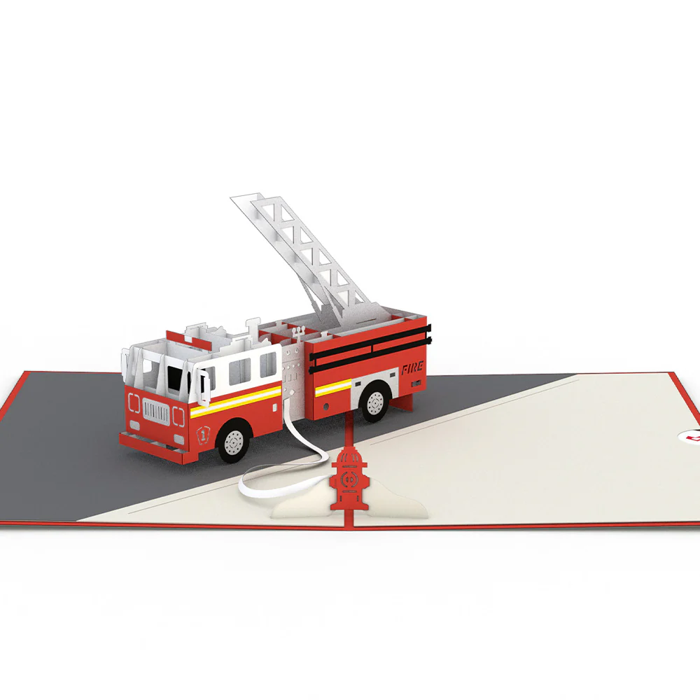 Fire Truck Pop-Up Card - Image 3