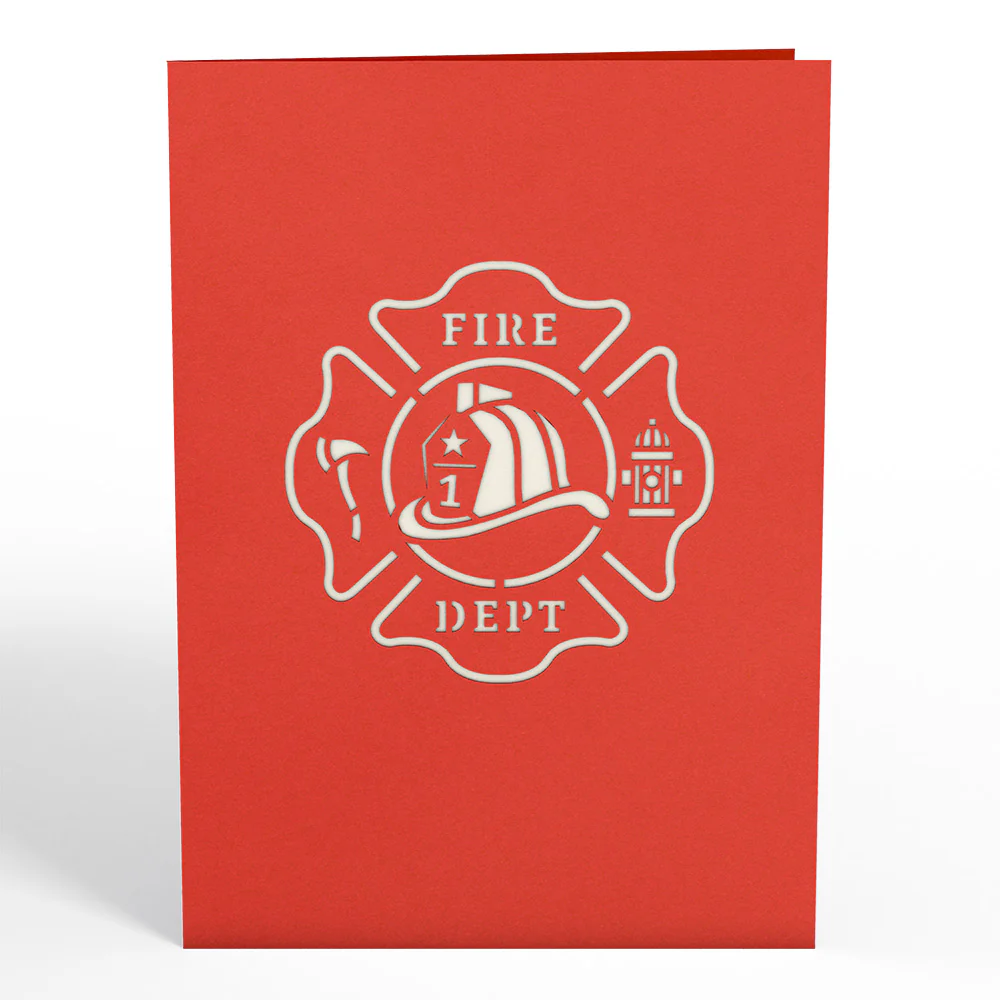 Fire Truck Pop-Up Card - Image 4