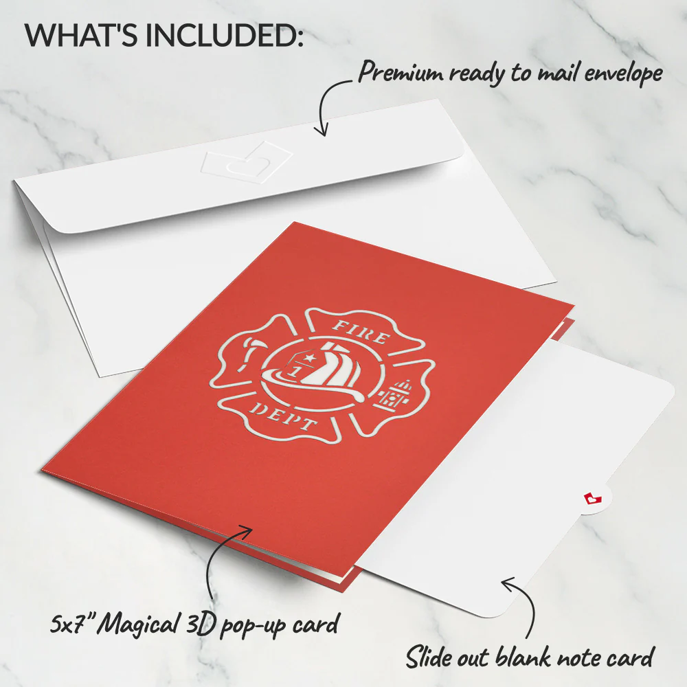 Fire Truck Pop-Up Card - Image 5