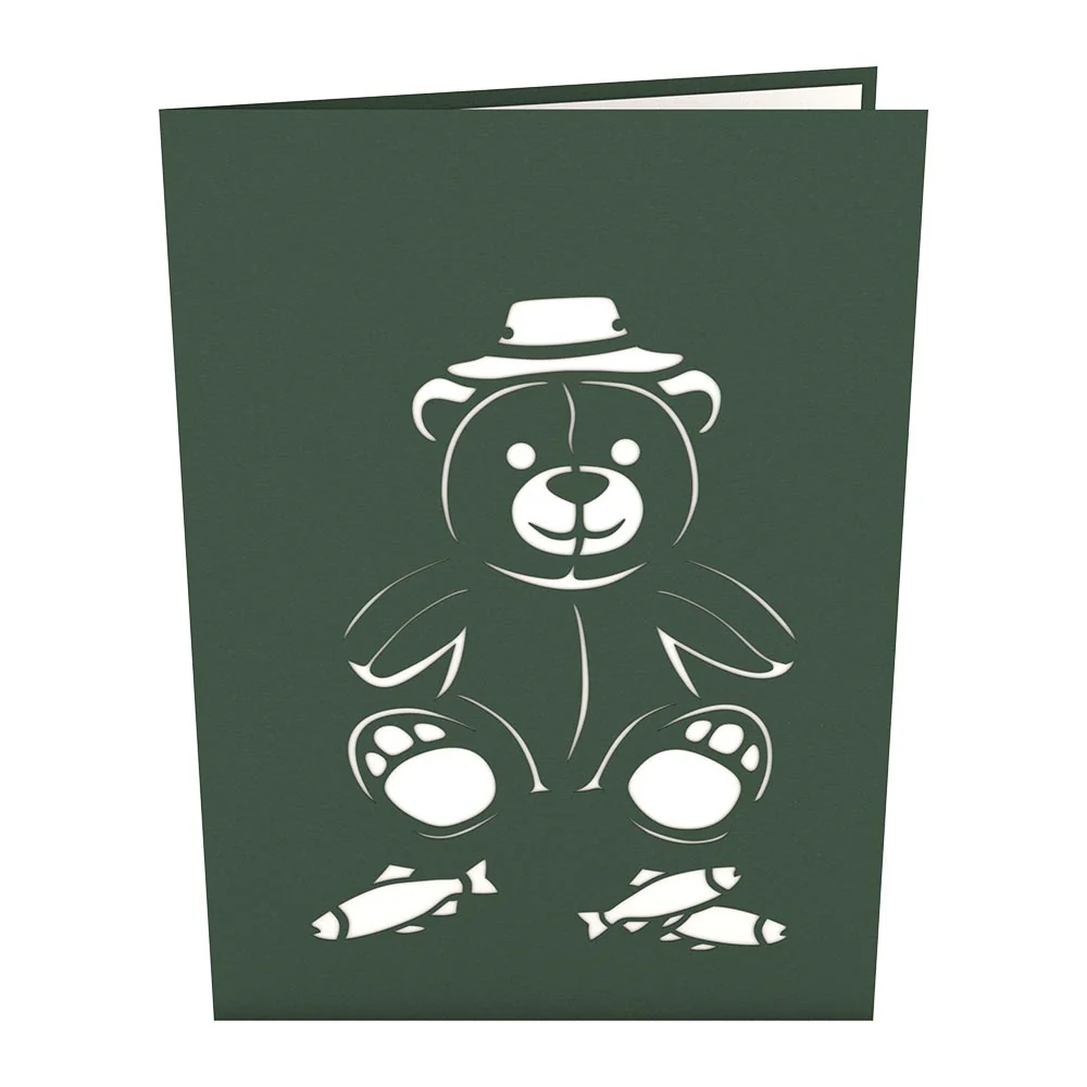 Fishing Bear Pop-Up Card - Image 4