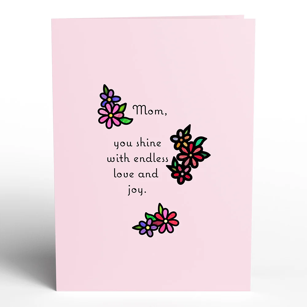 Floral Mom Suncatcher Card & Bouquet Bundle - Image 4