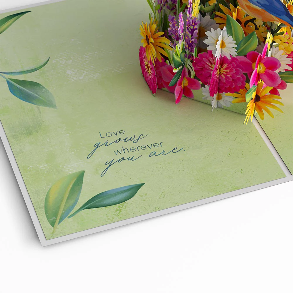 For Mom with Love Pop-Up Card & Bouquet Bundle - Image 8