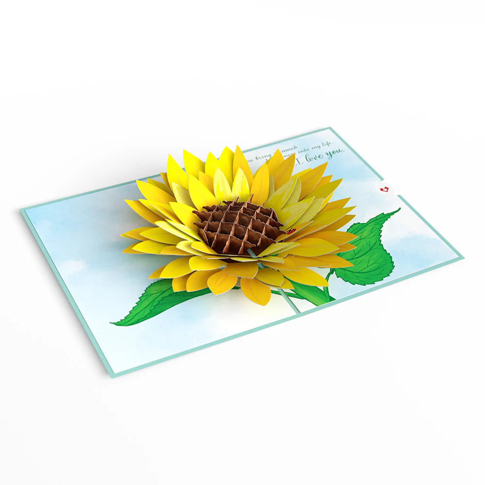 For my Wife Sunflower Pop-Up Card - Image 4