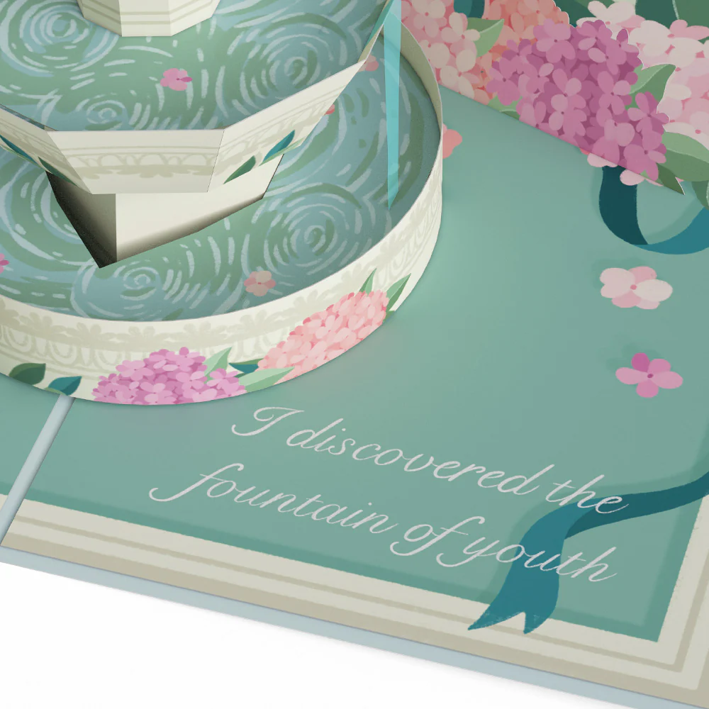 Fountain of Youth Birthday Pop-Up Card - Image 3