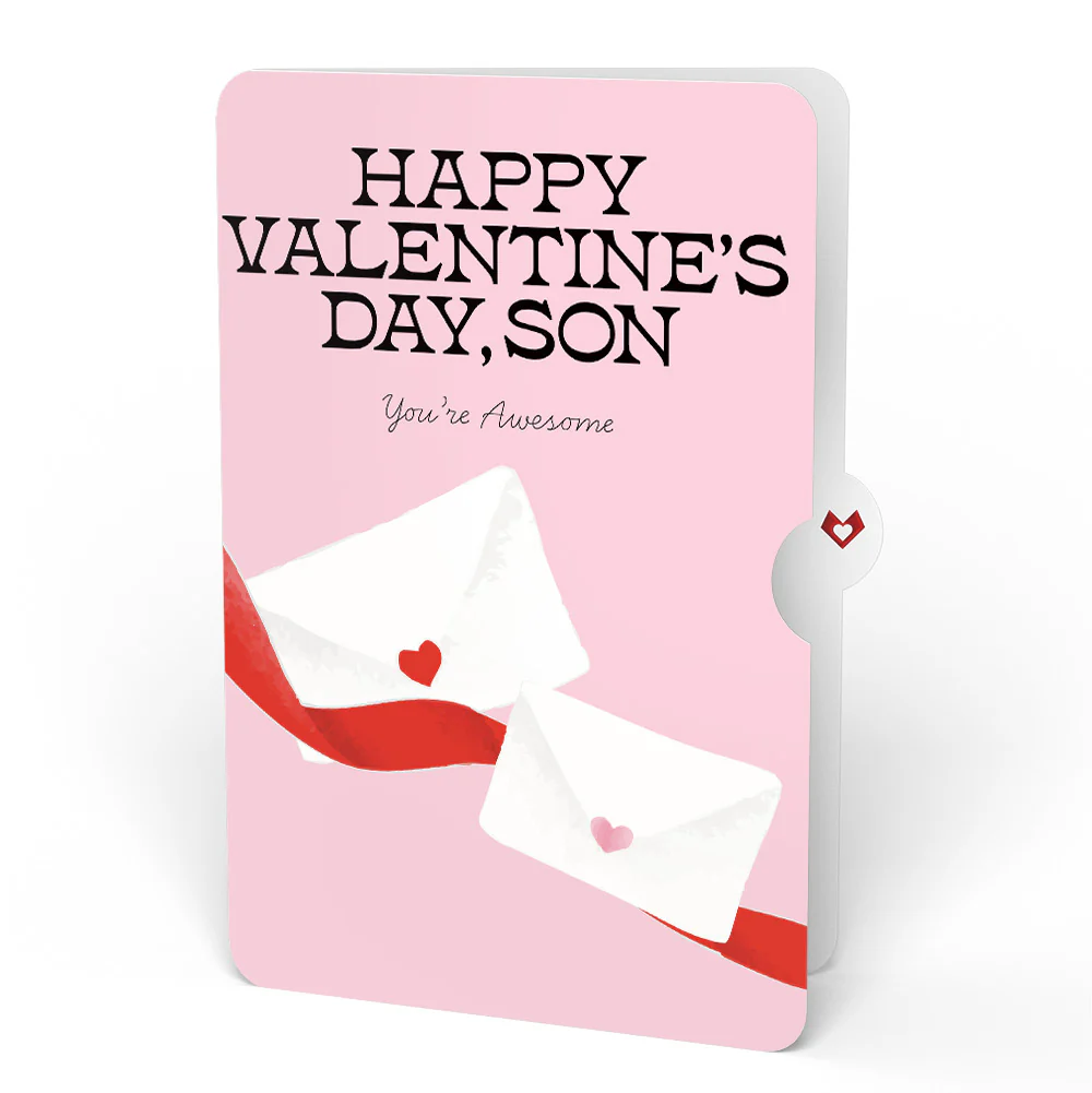 French Love Dog Valentine Plushpop Card and Sentiment Set for Son - Image 4
