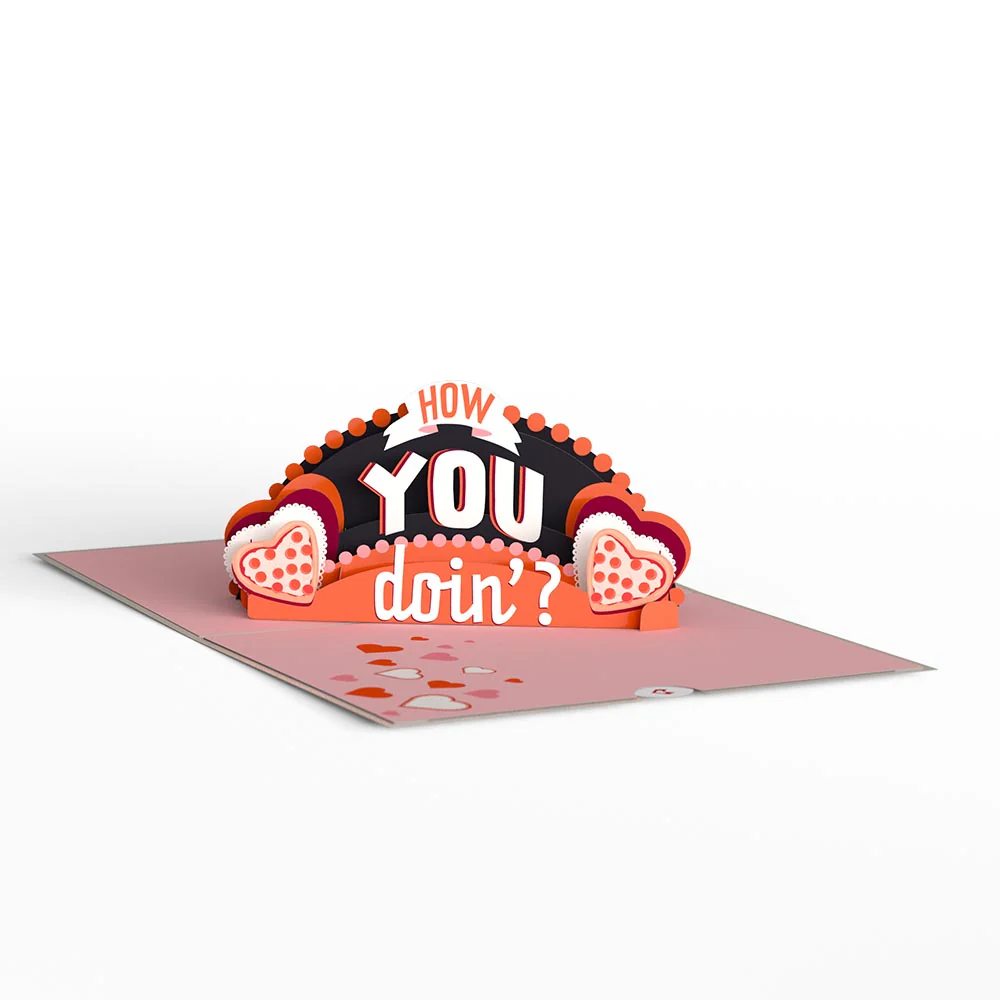 Friends How You Doin'? Valentine Pop-Up Card - Image 3