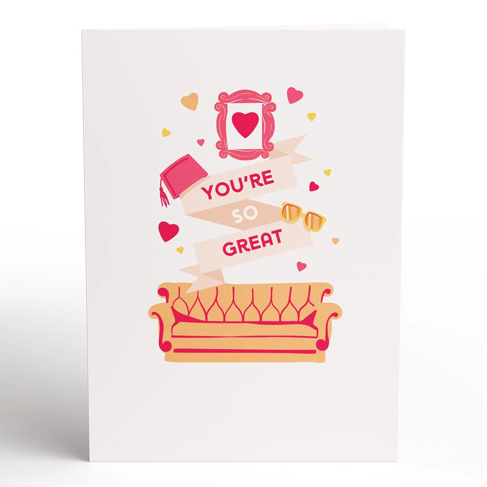 Friends You're So Great, I Love You Pop-Up Card - Image 4