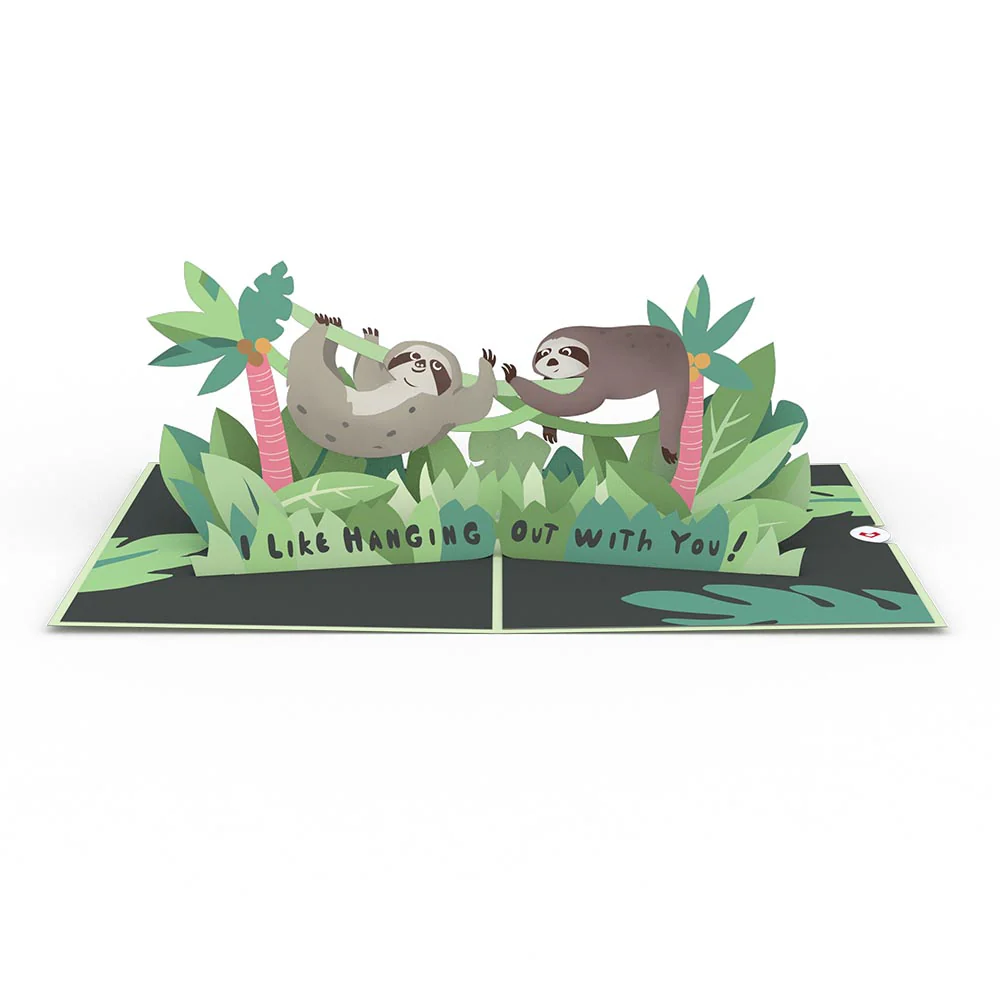 Friendship Sloth Pop-Up Card - Image 3