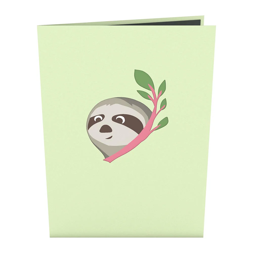 Friendship Sloth Pop-Up Card - Image 4