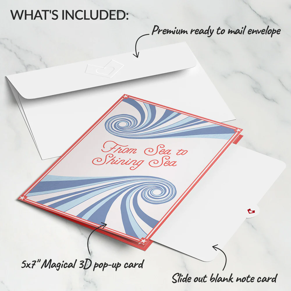 From Sea to Shining Sea Pop-Up Card - Image 5