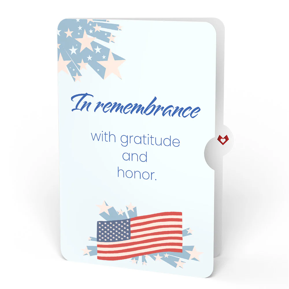 From Sea to Shining Sea Remembrance Pop-Up Card and Sentiment Set - Image 4