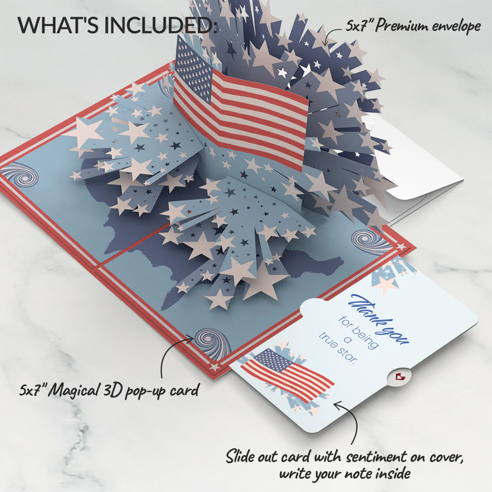 From Sea to Shining Sea Thank You Pop-Up Card and Sentiment Set - Image 2