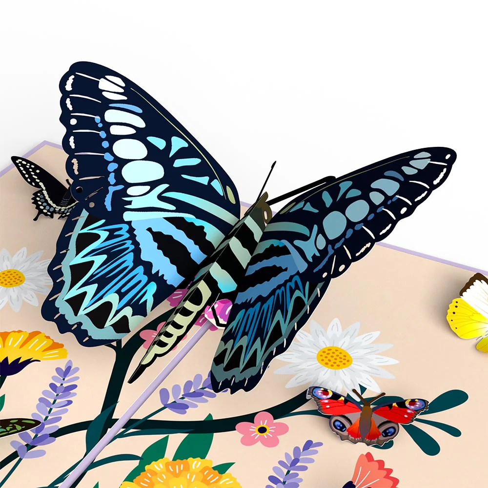 Garden Butterflies Mother's Day Pop-Up Card and Sentiment Set for Grandma - Image 3