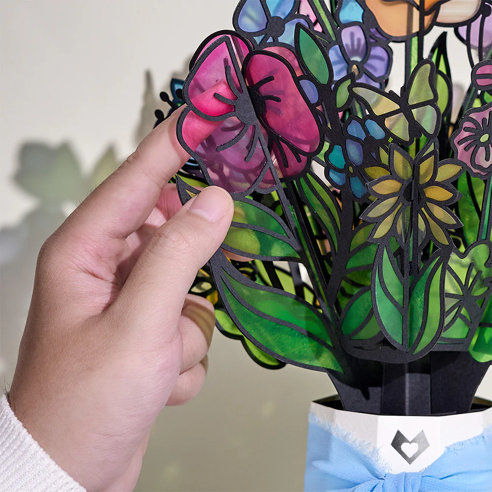 Garden Glow Mother’s Day Suncatcher Bouquet and Sentiment Set for Daughter - Image 3