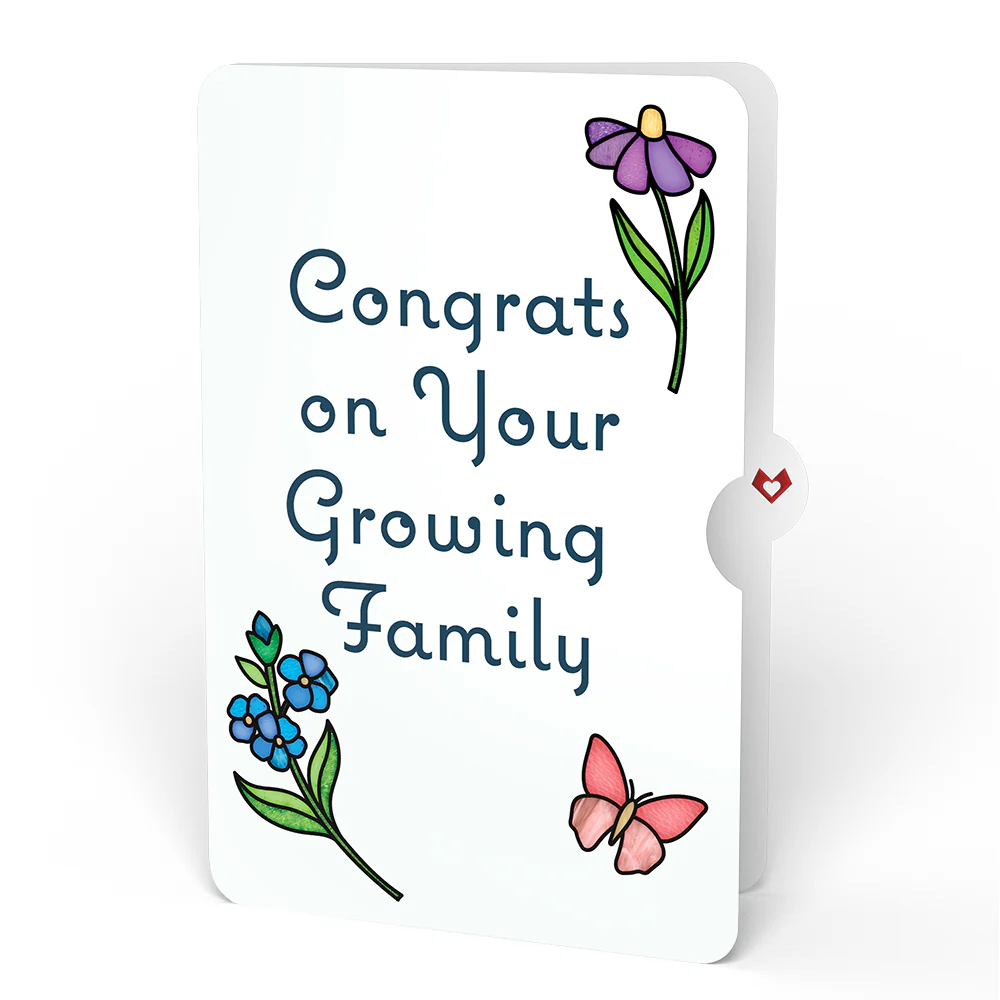 Garden Glow New Baby Suncatcher Bouquet and Sentiment Set - Image 4