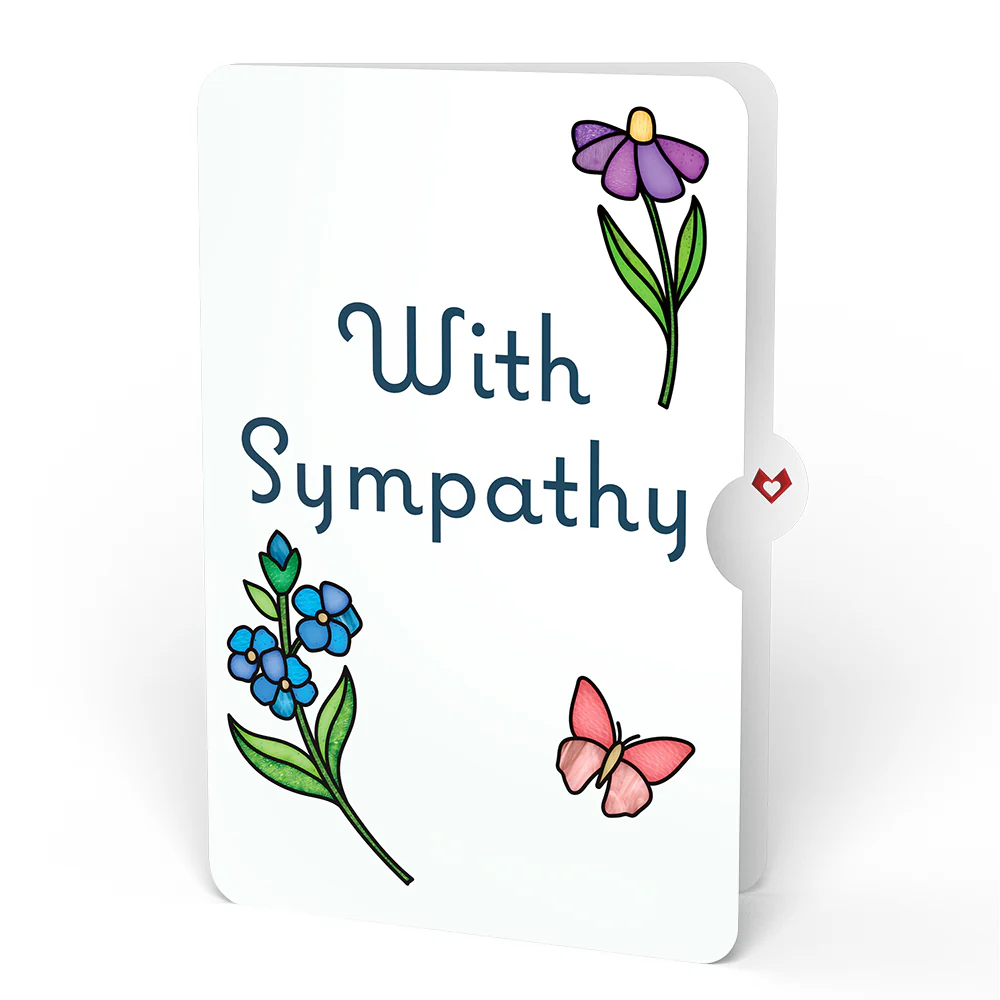 Garden Glow Sympathy Suncatcher Bouquet and Sentiment Set - Image 4