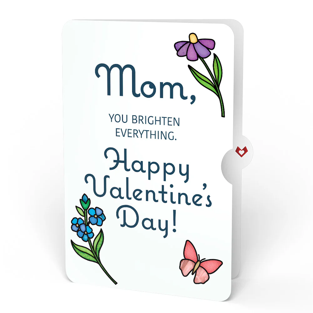 Garden Glow Valentine Suncatcher Bouquet and Sentiment Set for Mom - Image 4
