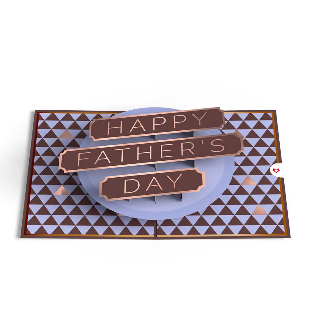 Geo Happy Father's Day Pop-Up Card - Image 3