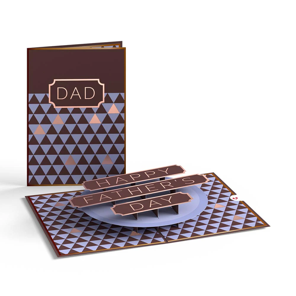 Geo Happy Father's Day Pop-Up Card - Image 4