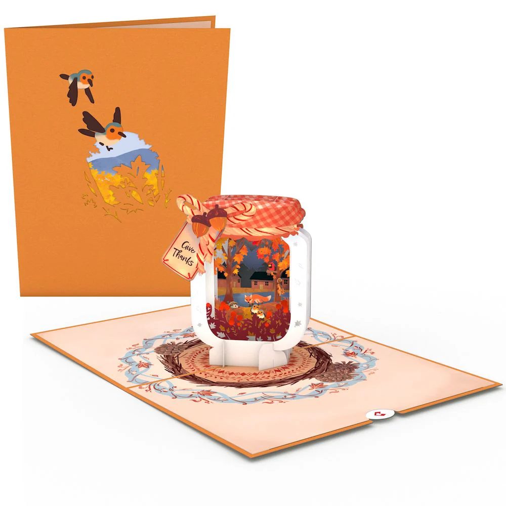 Give Thanks Fall Jar Pop-Up Card - Image 8