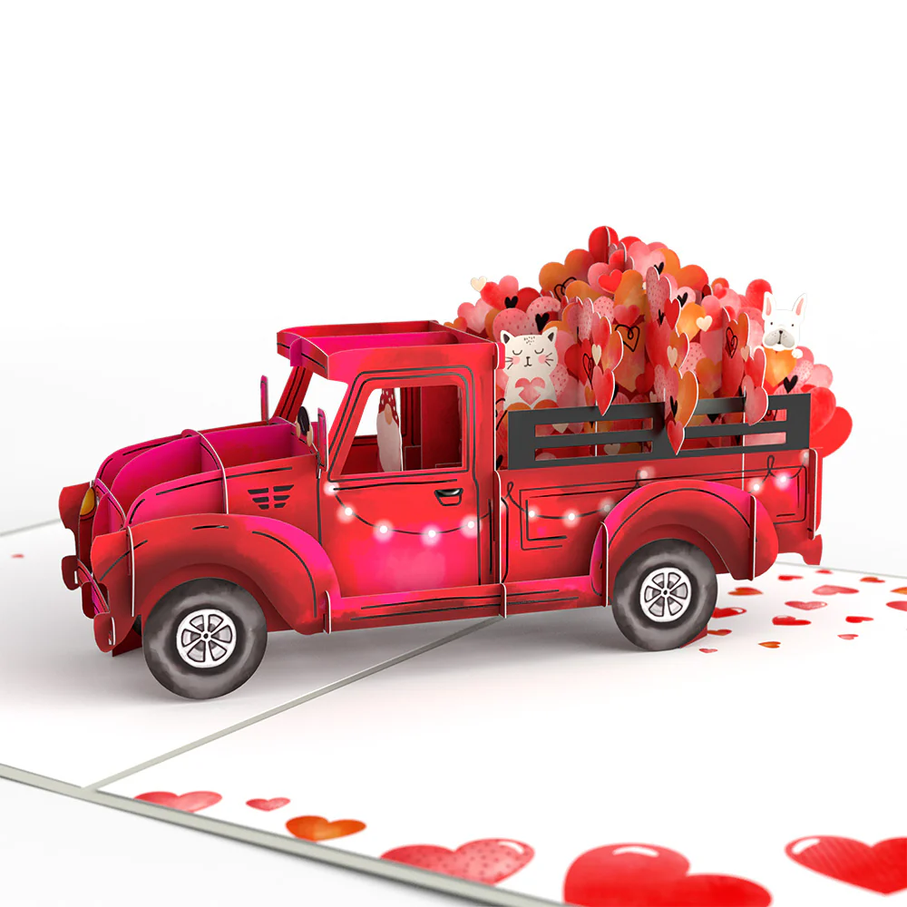 Gnome Love Truck Pop-Up Card - Image 2