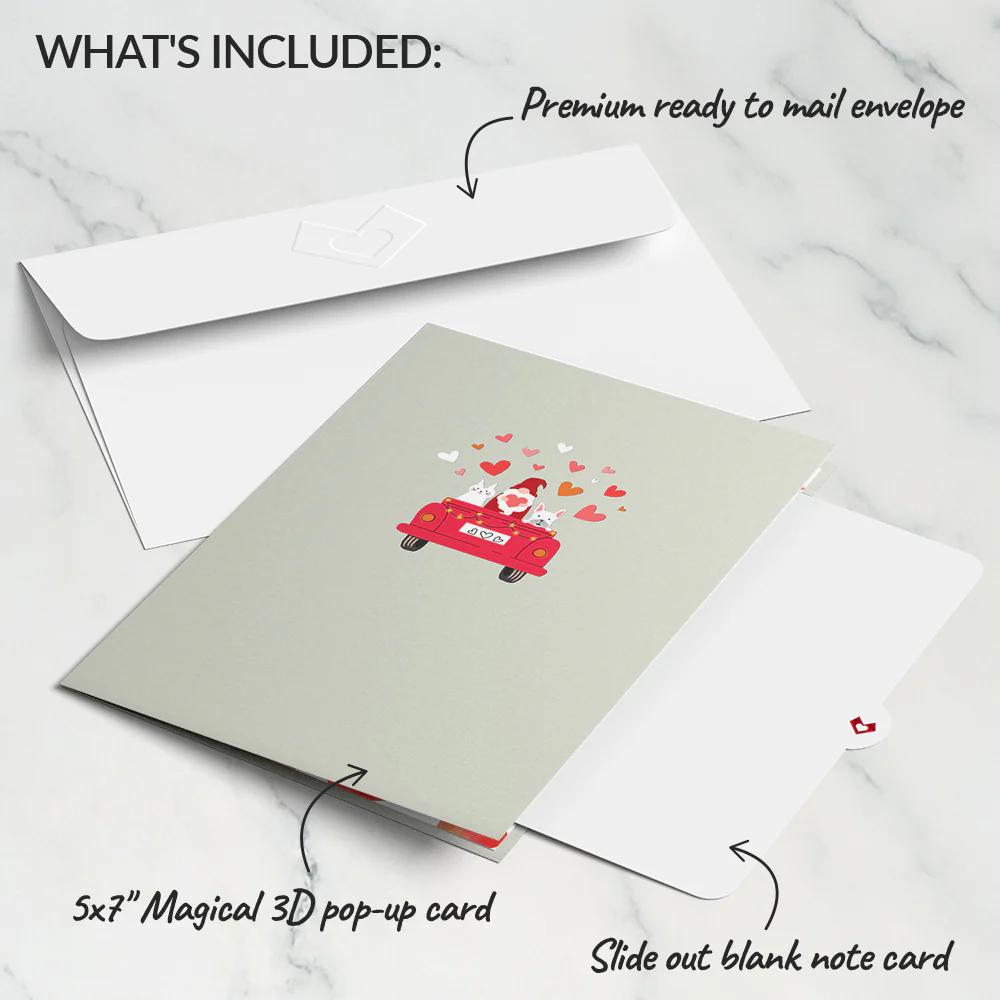 Gnome Love Truck Pop-Up Card - Image 5