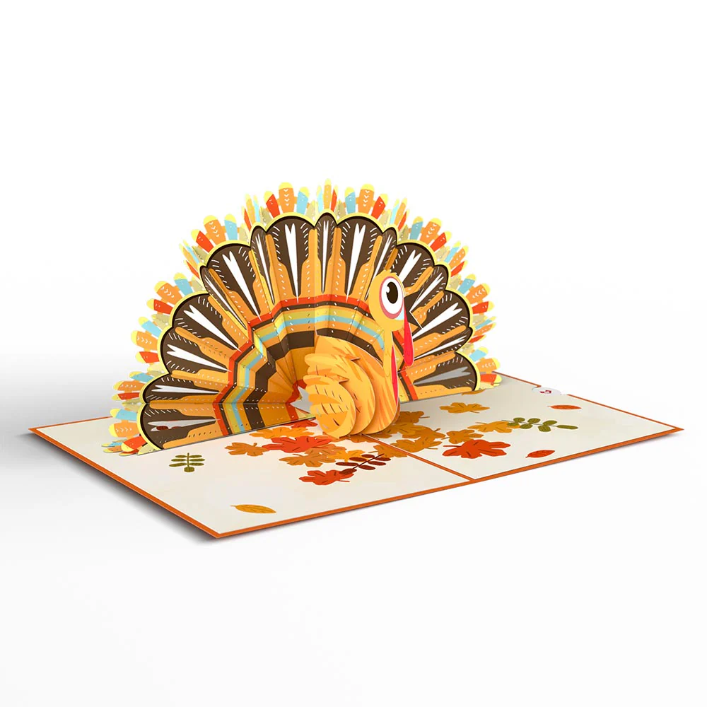 Gobble Till You Wobble Turkey Pop-Up Card - Image 3
