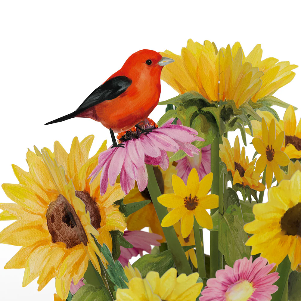 Golden Sunflower Mother’s Day Bouquet and Sentiment Set for Aunt - Image 3