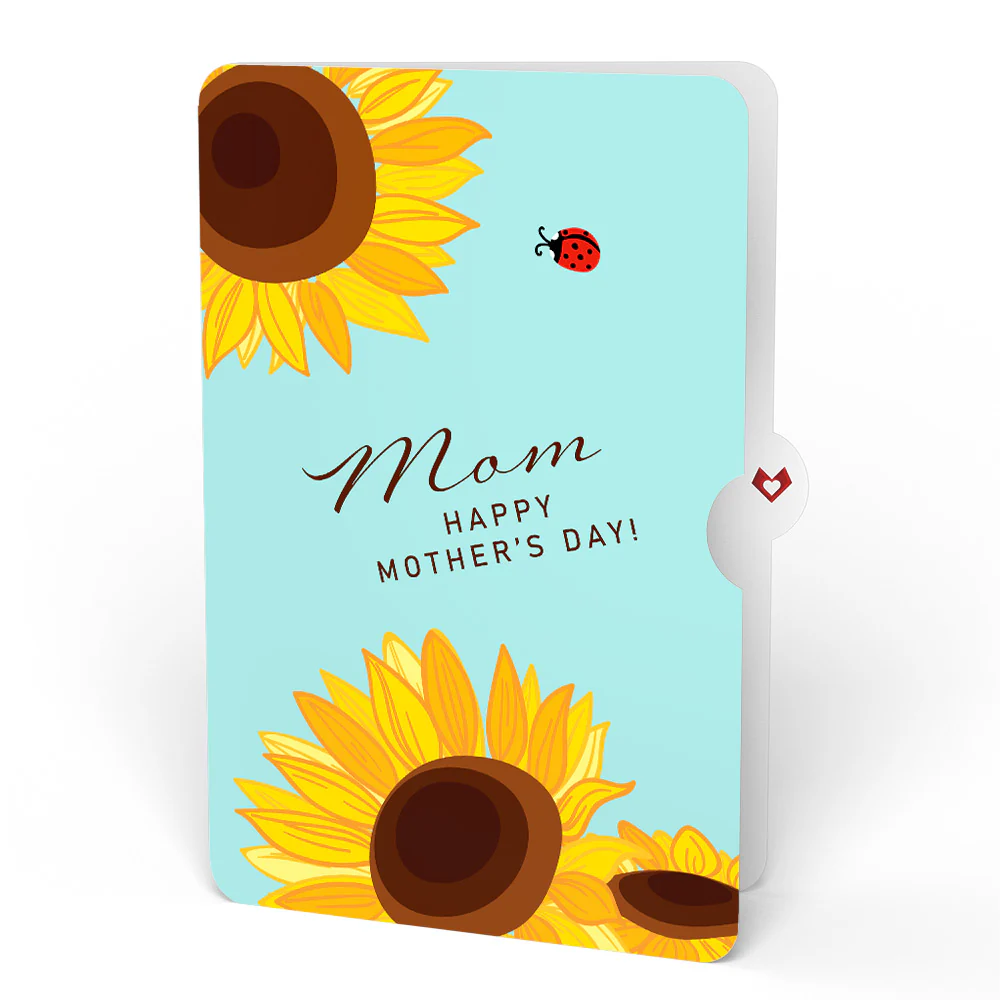 Golden Sunflower Mother’s Day Bouquet and Sentiment Set for Mom - Image 4