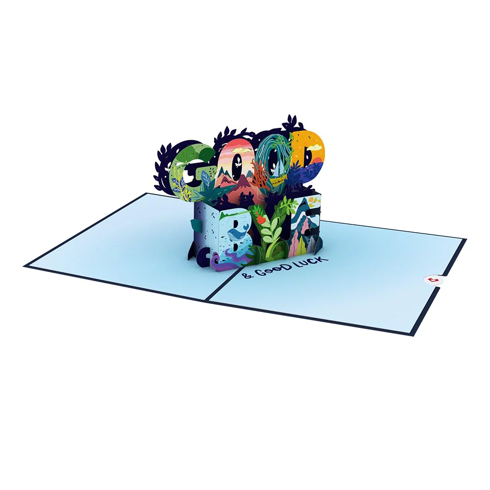 Goodbye & Good Luck Pop-Up Card - Image 3