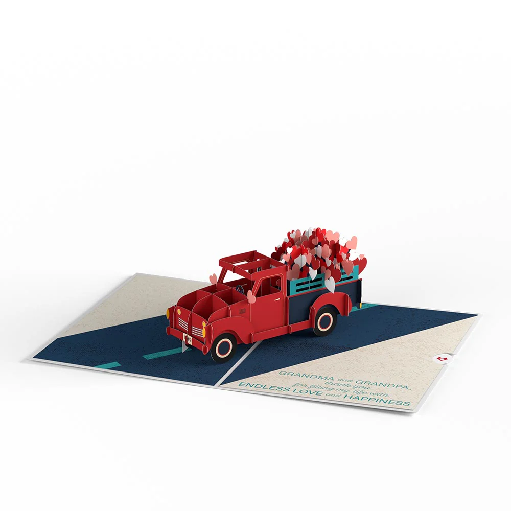 Grandma and Grandpa Truckloads of Love Pop-Up Card - Image 3