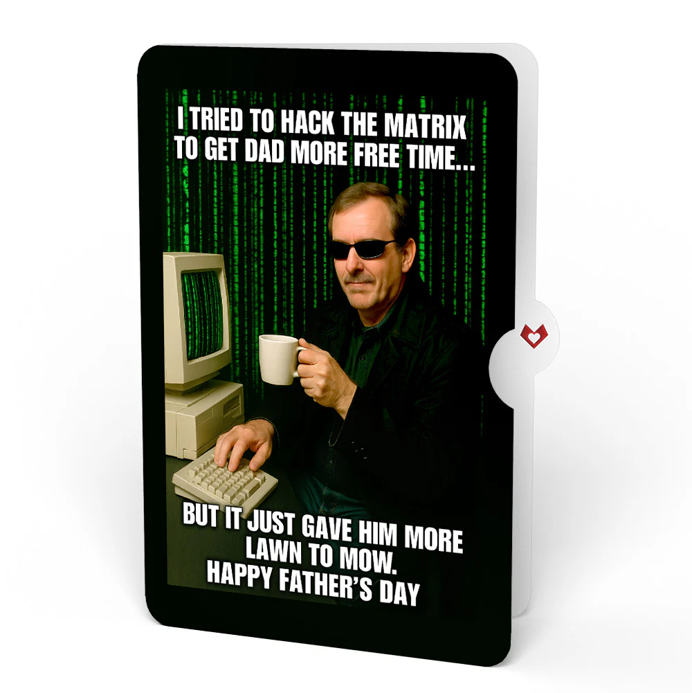 Grill Master Father's Day Bouquet and Matrix Hacker Sentiment Set - Image 4