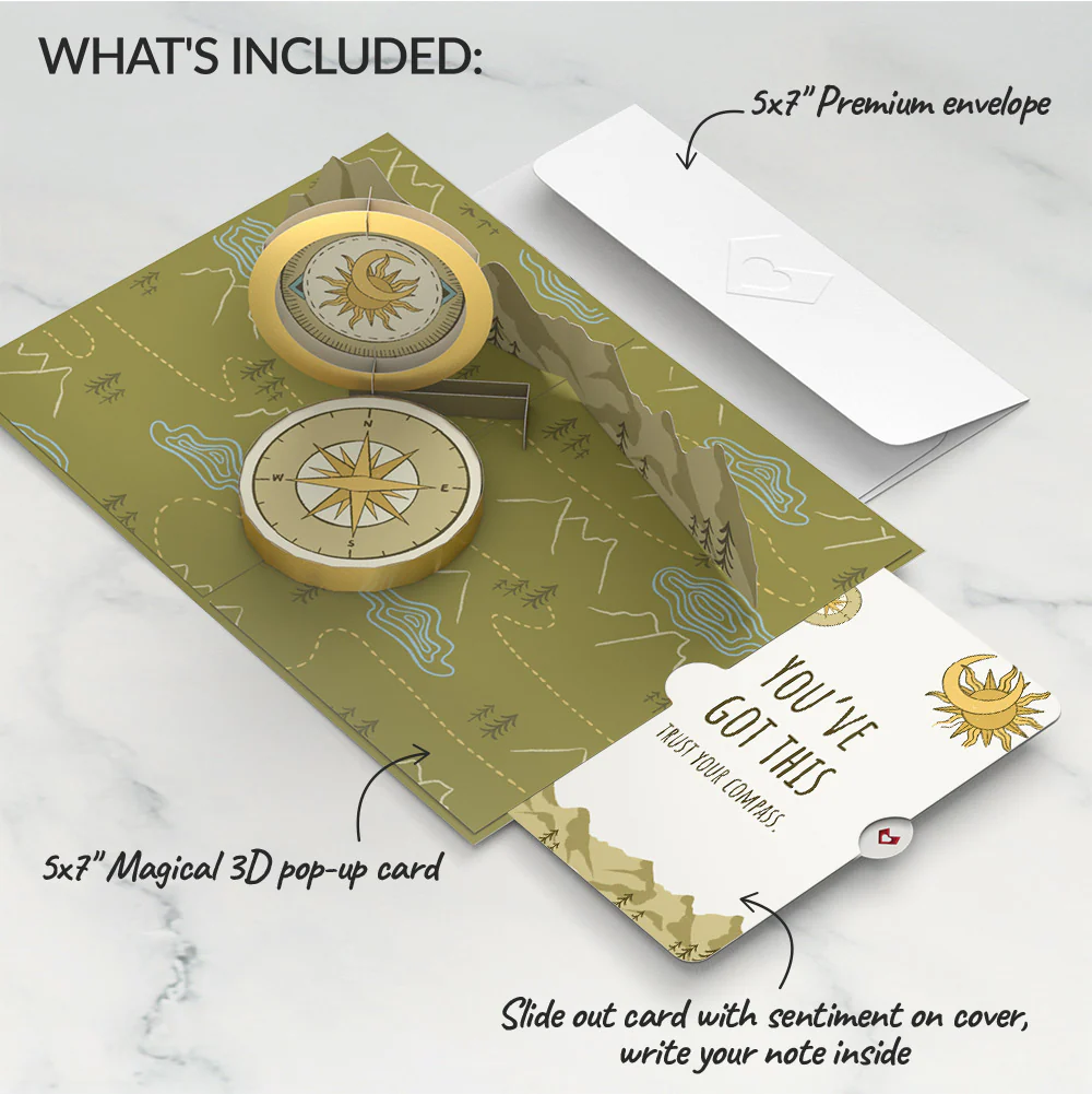 Guiding Compass Encouragement Pop-Up Card and Sentiment Set - Image 2
