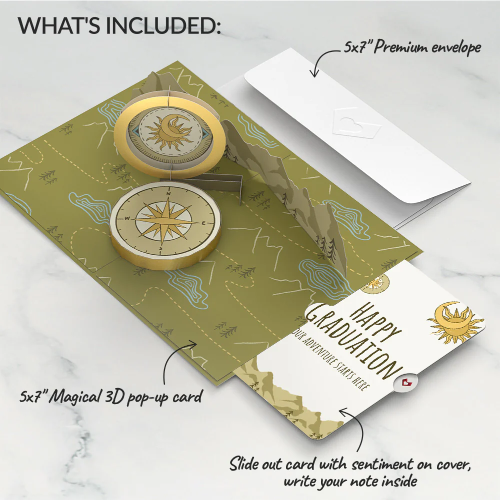 Guiding Compass Graduation Pop-Up Card and Sentiment Set - Image 2