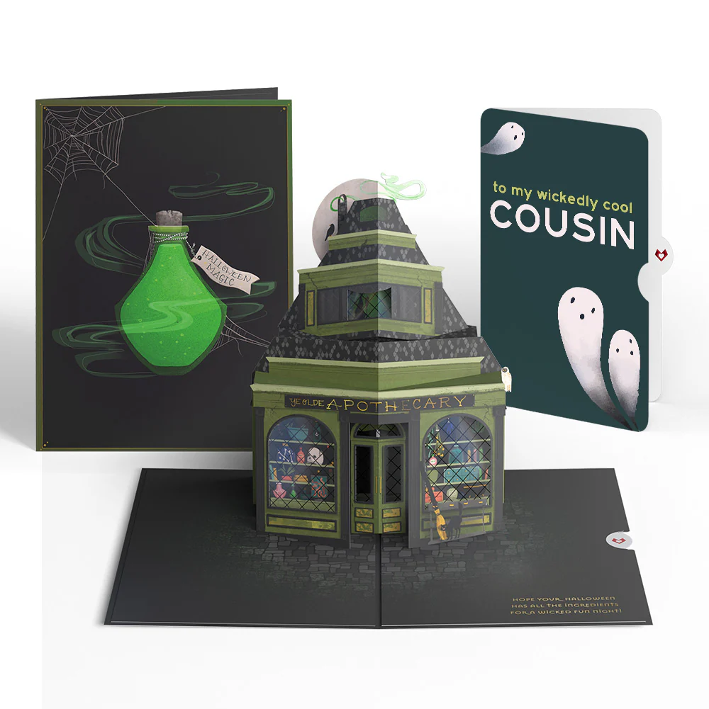 Halloween Apothecary Pop-Up Card and Sentiment Set for Cousin