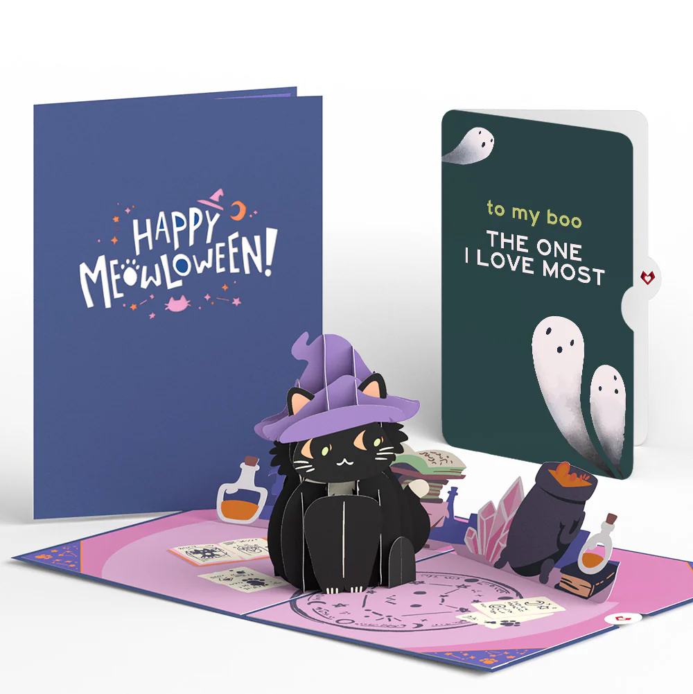 Halloween Cat Classic Pop-Up Card and Sentiment Set