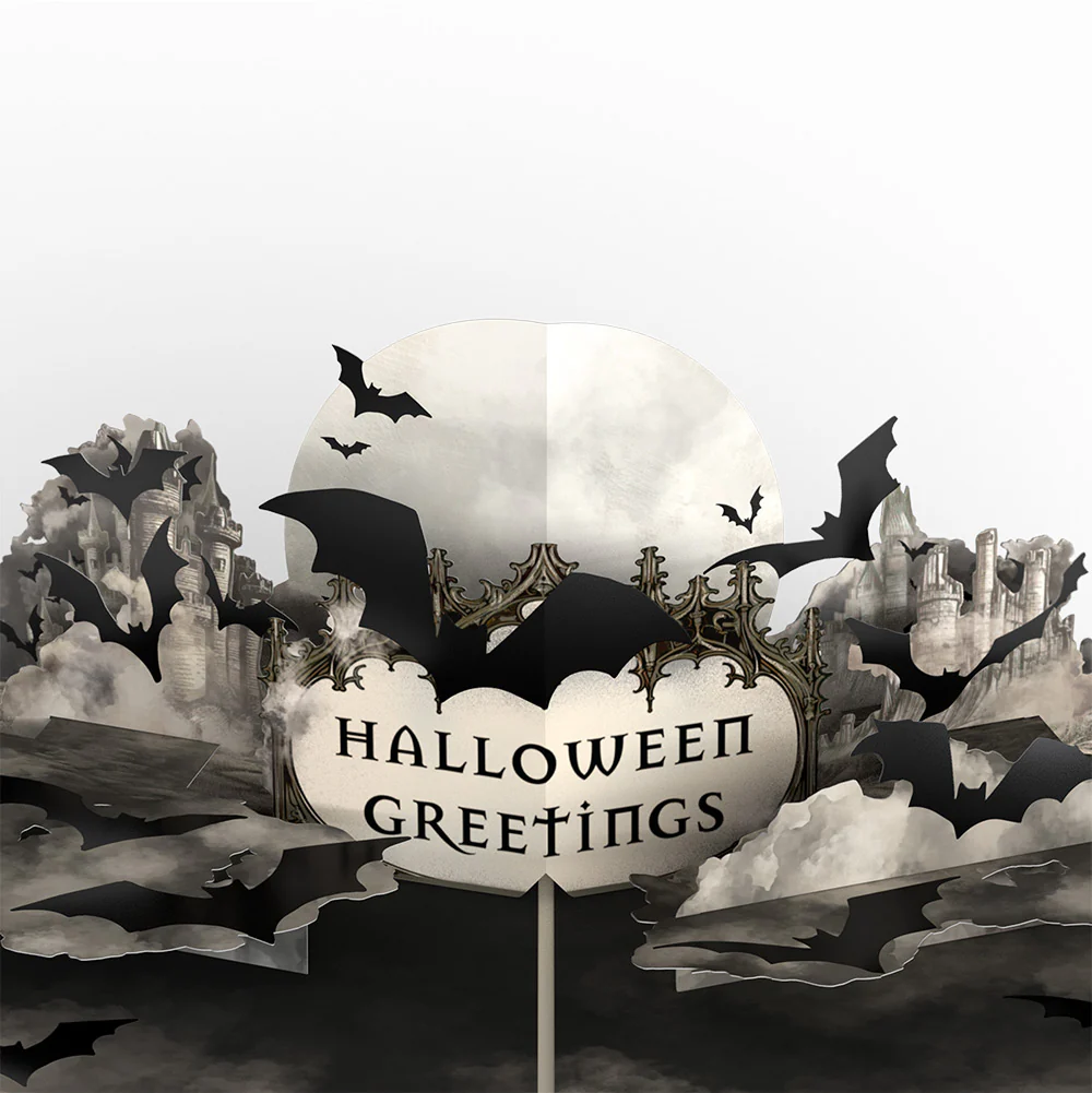Halloween Greetings Pop-Up Card and Sentiment Set for Son - Image 3