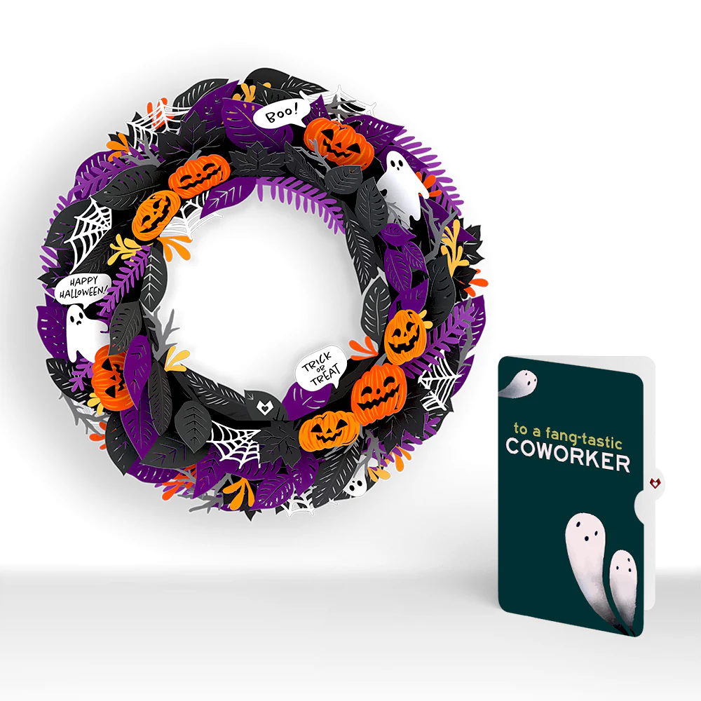 Halloween Wreath and Sentiment Set for Coworker
