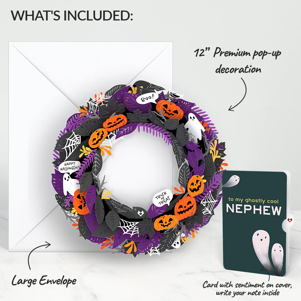 Halloween Wreath and Sentiment Set for Nephew - Image 2