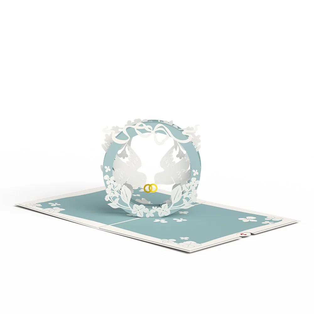 Happily Ever After Love Birds Pop-Up Card - Image 3