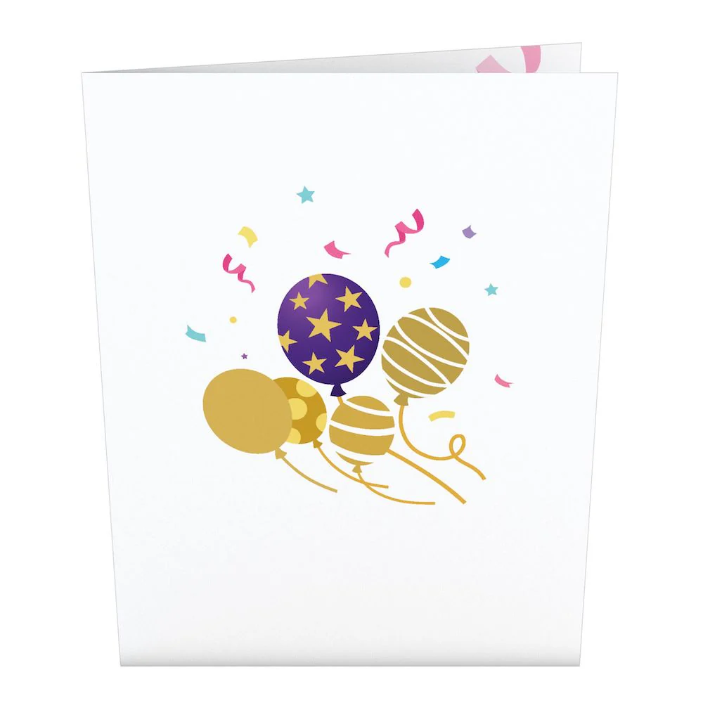 Happy Birthday Balloons: Paperpop® Card - Image 4