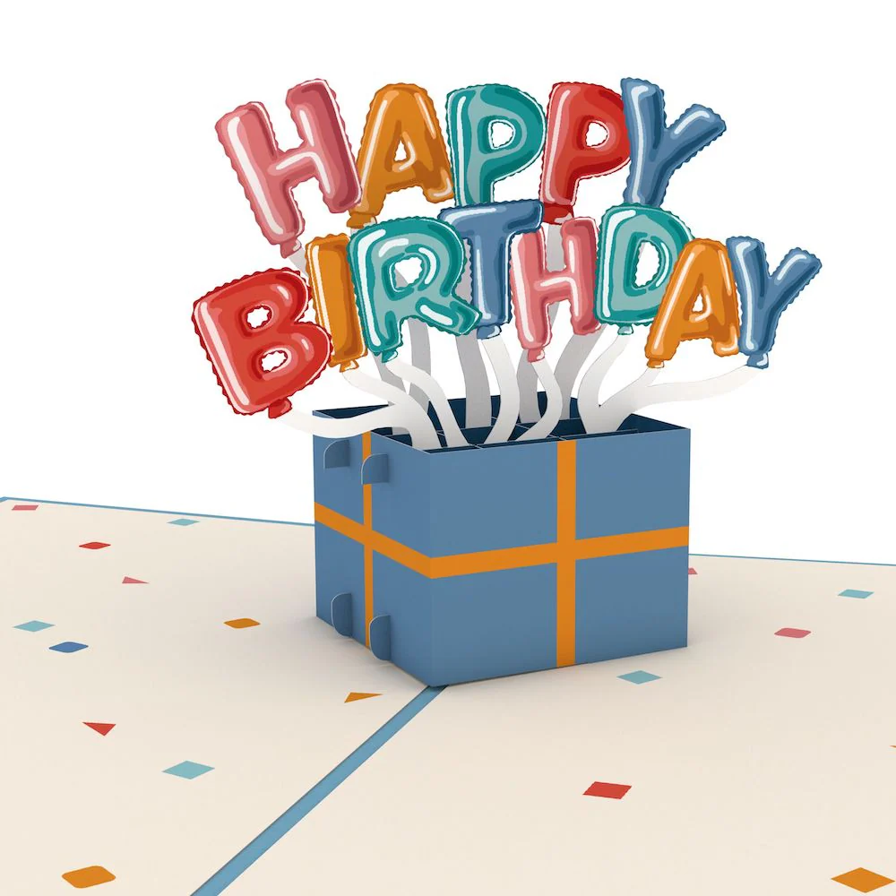 Happy Birthday Burst Pop-Up Card and A Mid-life Crisis Sports Car Sentiment Set - Image 3