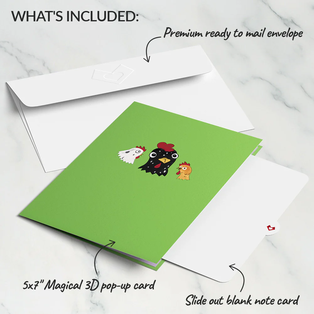 Happy Birthday Chicken Pop-Up Card - Image 5
