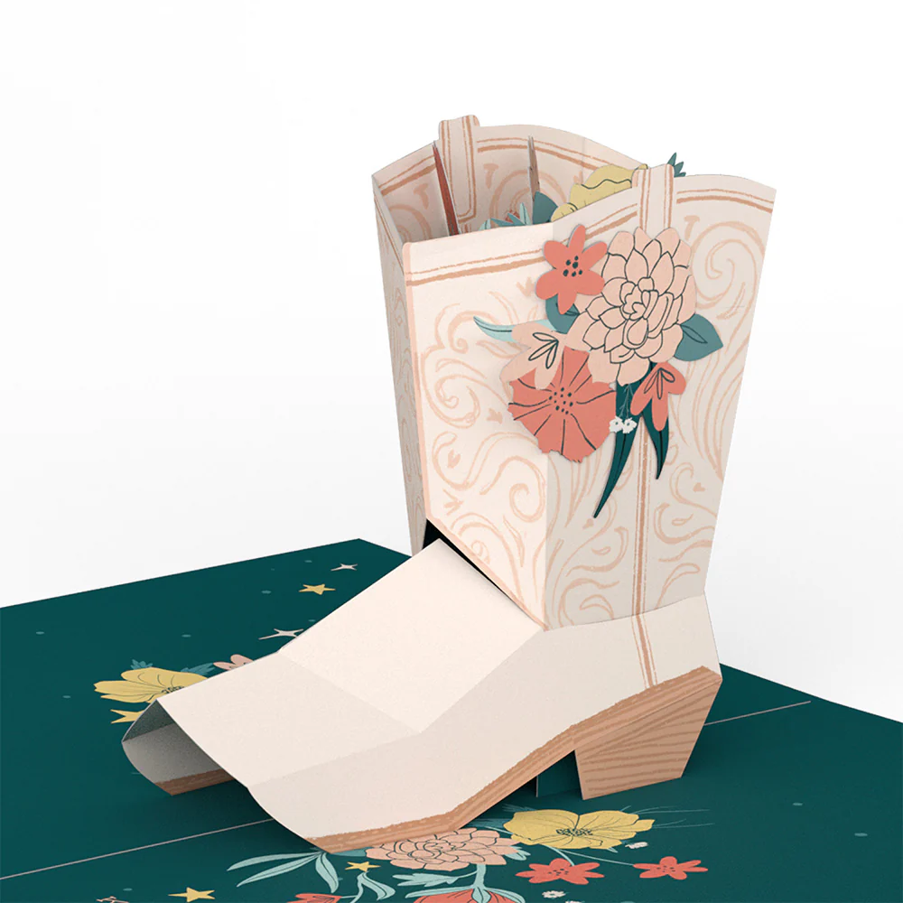 Happy Birthday Cowgirl Pop-Up Card - Image 2