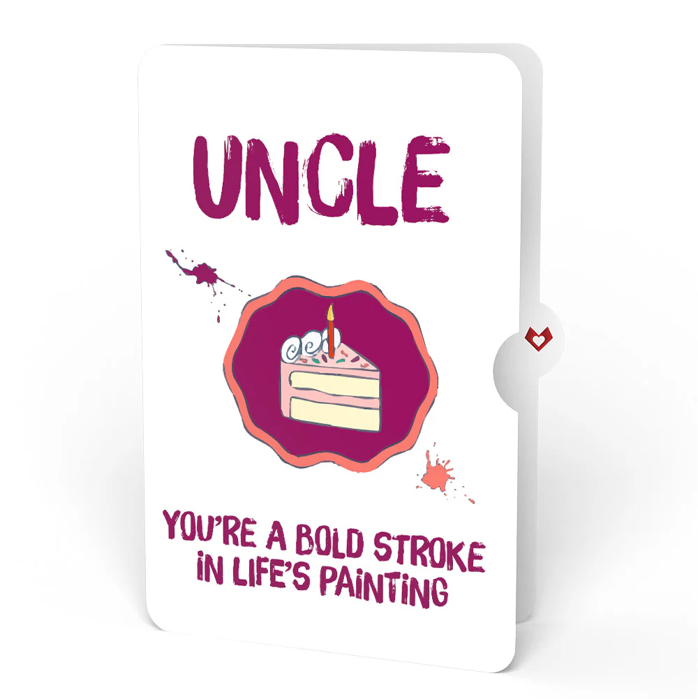 Happy Birthday to a True Masterpiece Pop-Up Card and Sentiment Set for Uncle - Image 4