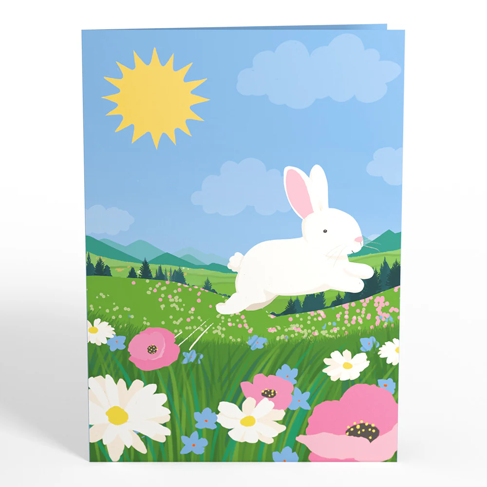Happy Easter Spring Meadow Pop-Up Card - Image 4